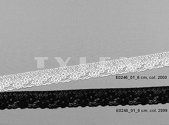 Krajka Tylex E 0246 Krajka plet.el.PAD E024601_0000_0060_2000