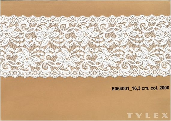 Krajka Tylex E 0640 Krajka plet. el.SP  VS E064002_0000_0040_T2682