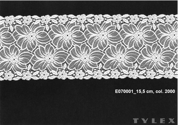 Krajka Tylex E 0700 Krajka plet.el.SP PAD E070001_0000_0033_2000