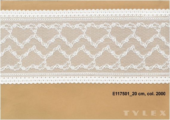 Krajka Tylex E 1175 Krajka plet. el.SP  PAD E117501_0000_0200_2000