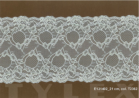 Krajka Tylex E 1314 Krajka plet. el.SP  PAD/met E131402_0000_0210_T2362