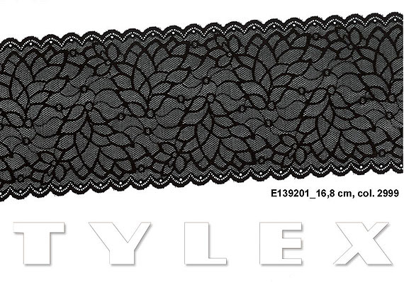Krajka Tylex E 1392 Krajka plet. el.SP  PAD E139201_0000_0168_2000