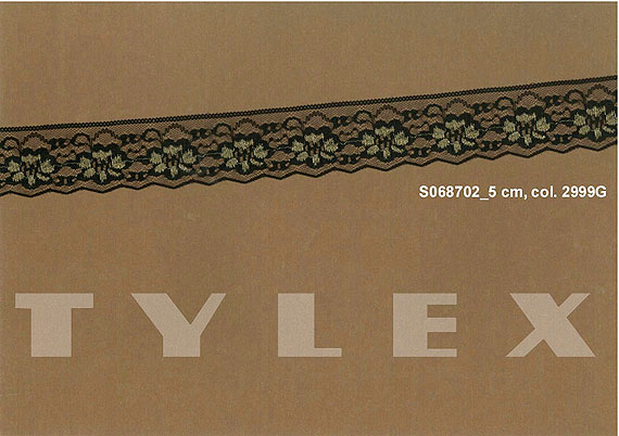 Krajka Tylex S 0687 Krajka plet.   PAD/met S068701_0000_0100_2999G